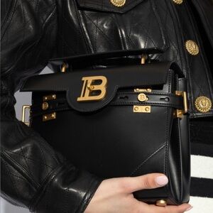 Balmain Black and Gold Mini Bag